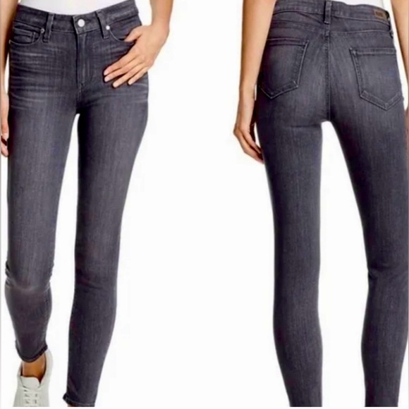 Paige Verdugo Ankle Skinny Jeans Bonnie Grey Size 25 LNC - Picture 1 of 6